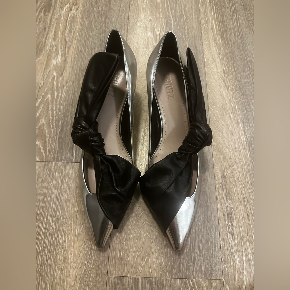 Schutz Silver Mule